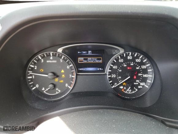 2018 Nissan Pathfinder S with VIN 5N1DR2MM8JC625192, listed as a Copart auction lot 43009315 with 110,074 mi miles and Salvage Title. Bid and sale history available at carsss.com. Image 9.