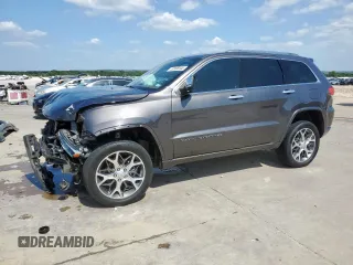 2020 Jeep Grand Cherokee Overland with VIN 1C4RJFCG8LC384810, listed as a Copart auction lot 59996945 with 100,957 mi miles and Salvage title. Bid and sale history available at DreamBid. Image 1.