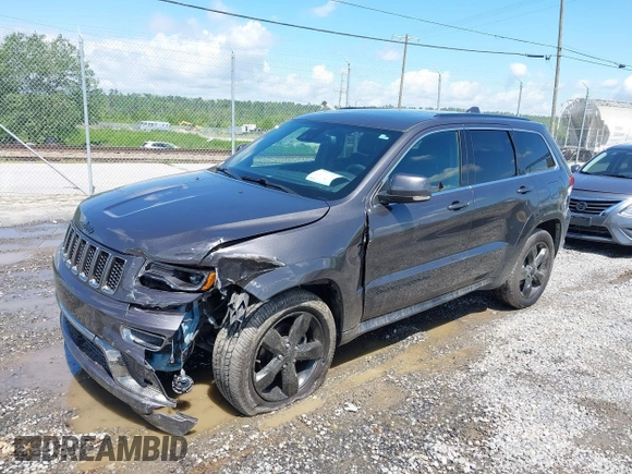 2016 Jeep Grand Cherokee Overland with VIN 1C4RJFCG6GC417485, listed as a IAAI auction lot 42210973 with 115,612 mi miles and . Bid and sale history available at DreamBid. Image 2.