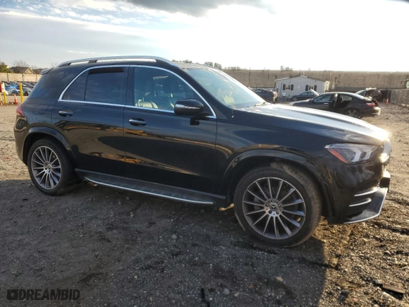 2022 Mercedes-Benz GLE with VIN 4JGFB4KB2NA657132, listed as a Copart auction lot 87335724 with 45,784 mi miles and Salvage Title. Bid and sale history available at carsss.com. Image 4.