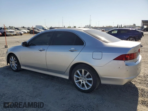 2007 Acura TSX Navi with VIN JH4CL96927C020580, listed as a Copart auction lot 58864535 with 167,172 mi miles and Salvage title. Bid and sale history available at DreamBid. Image 2.