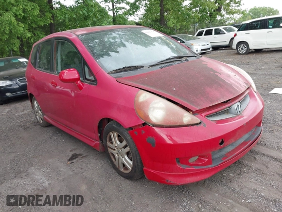2008 Honda Fit Sport with VIN JHMGD386X8S064901, listed as a IAAI auction lot 42097535 with 221,759 mi miles. Bid and sale history available at carsss.com. Image 1.