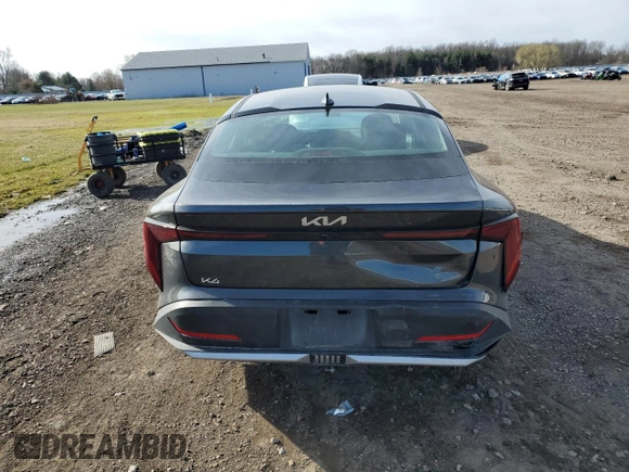 2025 Kia K4 LXS with VIN 3KPFT4DE6SE032041, listed as a Copart auction lot 49870905 with 1,996 mi miles and Salvage Title. Bid and sale history available at carsss.com. Image 6.