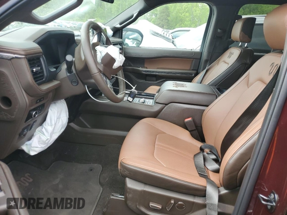 2024 Ford Expedition King Ranch with VIN 1FMJU1P81REB01523, listed as a Copart auction lot 53421195 with 3,428 mi miles and Salvage title. Bid and sale history available at DreamBid. Image 7.