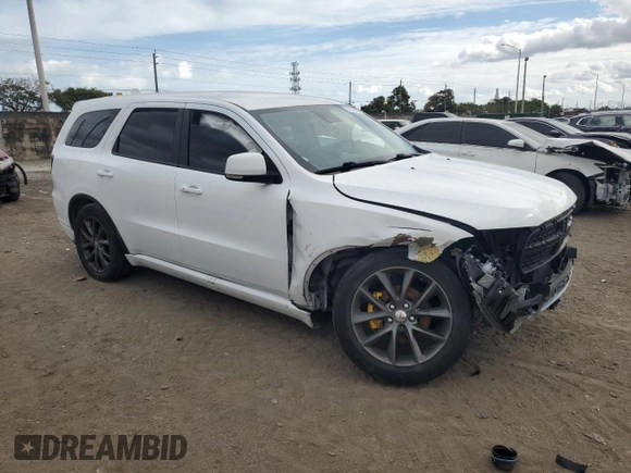 2018 Dodge Durango GT with VIN 1C4RDHDG6JC371777, listed as a Copart auction lot 88643665 with 84,745 mi miles and Salvage title. Bid and sale history available at DreamBid. Image 4.