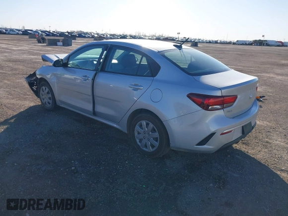 2023 Kia Rio LX with VIN 3KPA24AD9PE618894, listed as a IAAI auction lot 41771921 with 37,209 mi miles. Bid and sale history available at carsss.com. Image 3.