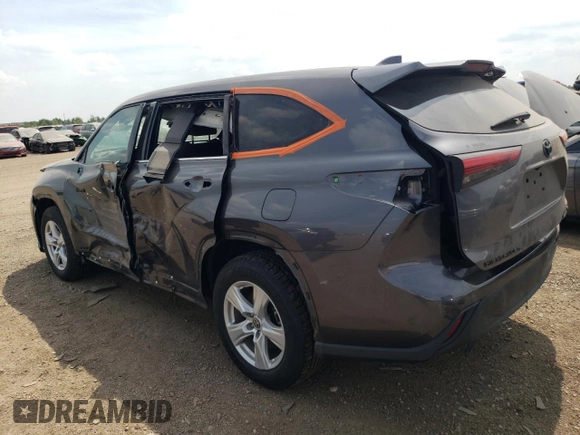 2021 Toyota Highlander Hybrid LE with VIN 5TDBBRCH2MS514881, listed as a Copart auction lot 66672734 with 56,155 mi miles and Salvage title. Bid and sale history available at DreamBid. Image 2.
