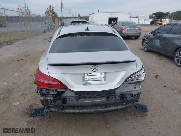 2018 Mercedes-Benz CLA with VIN WDDSJ4GB8JN550755, listed as a IAAI auction lot 40908322 with NaN miles. Bid and sale history available at carsss.com. Image 16.