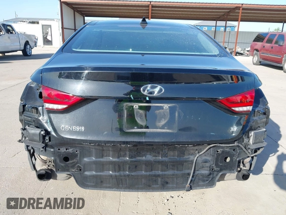 2015 Hyundai Genesis 3.8L with VIN KMHGN4JEXFU035238, listed as a IAAI auction lot 42007463 with 96,557 mi miles and . Bid and sale history available at DreamBid. Image 6.