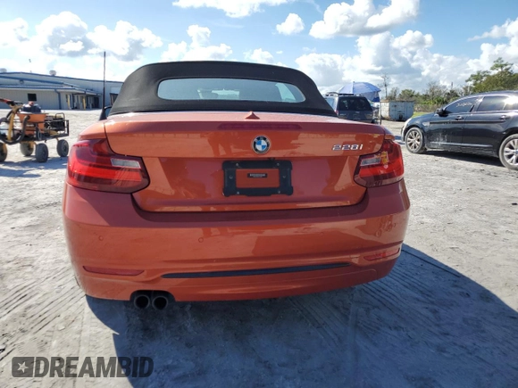 2016 BMW 2 Series 228i with VIN WBA1K9C50GV710942, listed as a Copart auction lot 77700934 with 28,643 mi miles and Salvage Title. Bid and sale history available at carsss.com. Image 6.