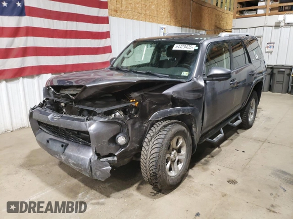 2018 Toyota 4Runner SR5 with VIN JTEBU5JR5J5593670, listed as a Copart auction lot 64429425 with 156,040 mi miles and Salvage title. Bid and sale history available at DreamBid. Image 1.