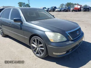 2005 Lexus LS 430 with VIN JTHBN36F455014614, listed as a IAAI auction lot 41825696 with Not Provided miles. Bid and sale history available at carsss.com. Image 1.