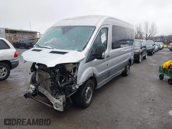 2019 Ford Transit Passenger XL with VIN 1FBAX2CM0KKA73861, listed as a IAAI auction lot 41494070 with 29,556 mi miles. Bid and sale history available at carsss.com. Image 2.