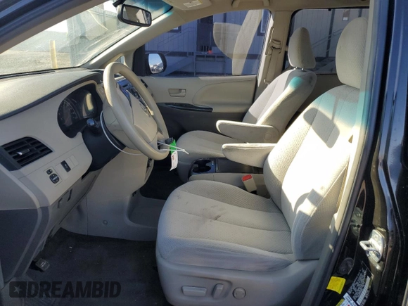 2012 Toyota Sienna LE with VIN 5TDJK3DC9CS038655, listed as a Copart auction lot 46852235 with 193,074 mi miles and Salvage Title. Bid and sale history available at carsss.com. Image 7.