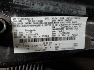 2016 Ford Focus SE with VIN 1FADP3F26GL354210, listed as a Copart auction lot 50378885 with 9,617 mi miles and Salvage Title. Bid and sale history available at DreamBid. Image 14.