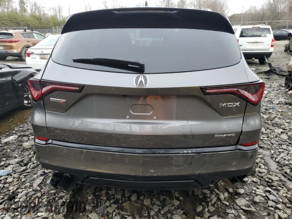 2024 Acura MDX Type S w/Advance Package with VIN 5J8YD8H89RL002228, listed as a Copart auction lot 48177865 with 9,816 mi miles and Salvage Title. Bid and sale history available at carsss.com. Image 6.