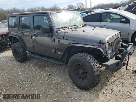 2018 Jeep Wrangler Unlimited Sport with VIN 1C4BJWDG7JL823069, listed as a Copart auction lot 41993395 with 79,434 mi miles and Salvage title. Bid and sale history available at DreamBid. Image 4.