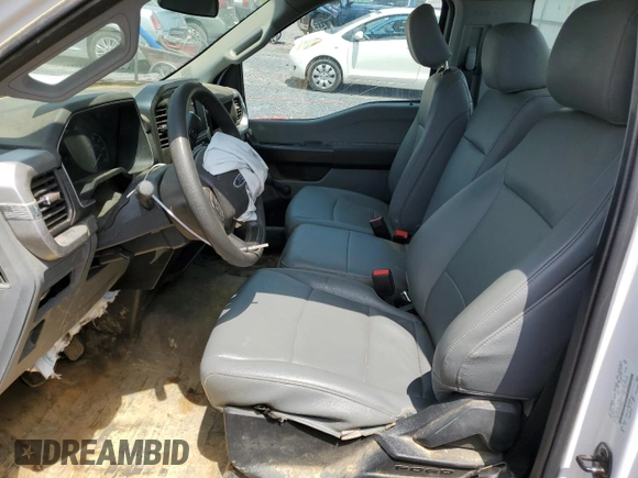 2022 Ford F-150 XL with VIN 1FTMF1EB1NKD82924, listed as a Copart auction lot 62689774 with 46,183 mi miles and Salvage title. Bid and sale history available at DreamBid. Image 7.