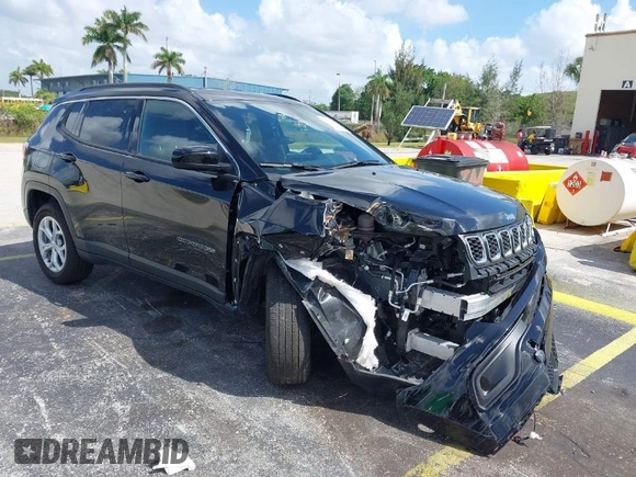 2024 Jeep Compass Latitude with VIN 3C4NJDBN5RT154383, listed as a IAAI auction lot 41938003 with 18,883 mi miles and . Bid and sale history available at DreamBid. Image 1.