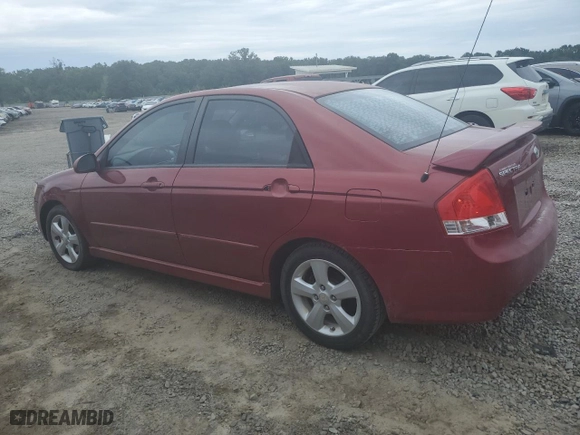 2009 Kia Spectra EX with VIN KNAFE221995022444, listed as a Copart auction lot 70231984 with 257,120 mi miles and Clean Title. Bid and sale history available at carsss.com. Image 2.