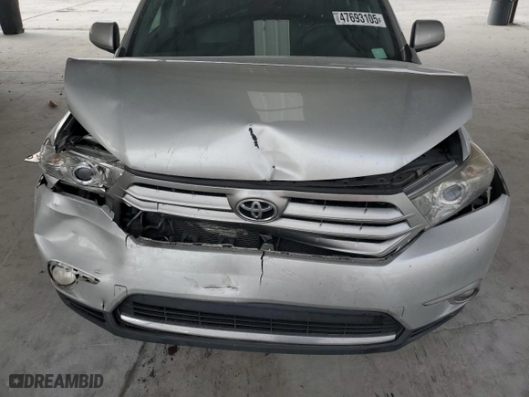 2012 Toyota Highlander Limited with VIN 5TDYK3EH1CS059895, listed as a Copart auction lot 47693105 with 137,250 mi miles and Salvage Title. Bid and sale history available at carsss.com. Image 12.