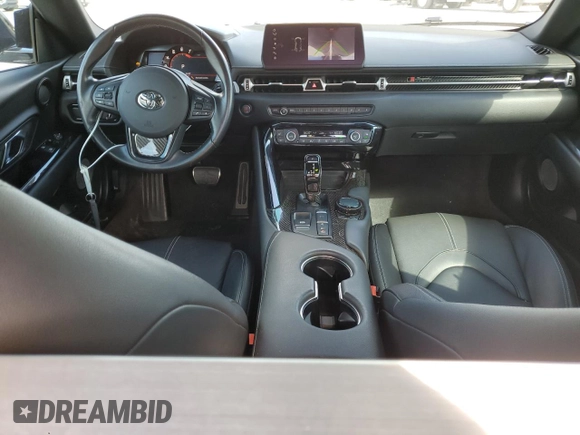 2020 Toyota GR Supra 3.0 with VIN WZ1DB4C02LW027895, listed as a Copart auction lot 73402764 with 24,530 mi miles and Salvage Title. Bid and sale history available at carsss.com. Image 8.