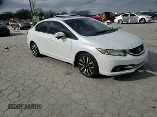 2015 Honda Civic EX-L with VIN 19XFB2F90FE003552, listed as a Copart auction lot 48020205 with 129,021 mi miles and Salvage Title. Bid and sale history available at DreamBid. Image 11.