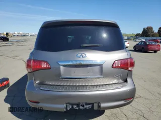 2012 Infiniti QX56 8-passenger with VIN JN8AZ2ND8C9715856, listed as a Copart auction lot 49471125 with 125,346 mi miles and Salvage title. Bid and sale history available at DreamBid. Image 6.