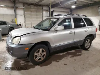 2004 Hyundai Santa Fe GLS with VIN KM8SC73E34U722993, listed as a Copart auction lot 84396464 with 163,076 mi miles and Salvage Title. Bid and sale history available at carsss.com. Image 1.