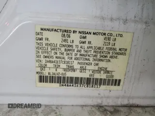 2007 Nissan Maxima SE with VIN 1N4BA41E37C818117, listed as a Copart auction lot 60942755 with 136,901 mi miles and Clean title. Bid and sale history available at DreamBid. Image 12.