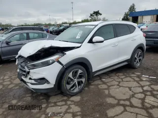 2017 Hyundai Tucson Sport z VIN KM8J3CA27HU584474, wystawiony jako Copart lot #56087675 z przebiegiem 90 944 mil mil oraz Szkoda całkowita • Salvage title. Historia ofert i sprzedaży dostępna na DreamBid. Obrazek 1.