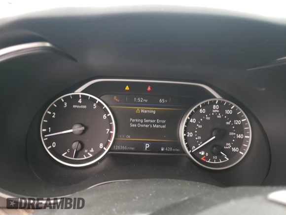 2016 Nissan Maxima S with VIN 1N4AA6AP9GC900863, listed as a Copart auction lot 56287095 with 126,366 mi miles and Salvage title. Bid and sale history available at DreamBid. Image 9.