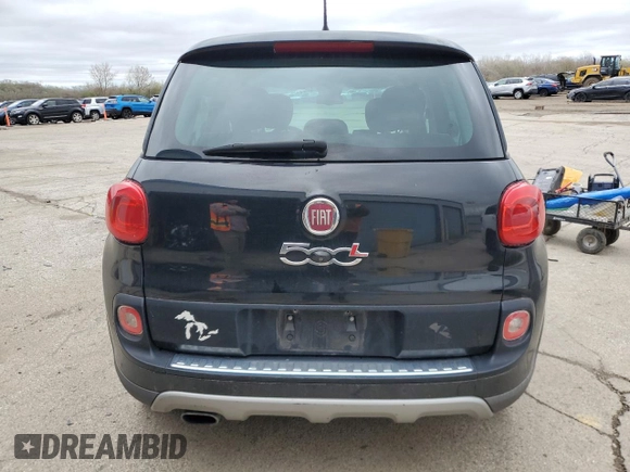 2016 FIAT 500L Trekking with VIN ZFBCFADHXGZ037485, listed as a Copart auction lot 54083385 with 95,678 mi miles and Clean Title. Bid and sale history available at carsss.com. Image 6.