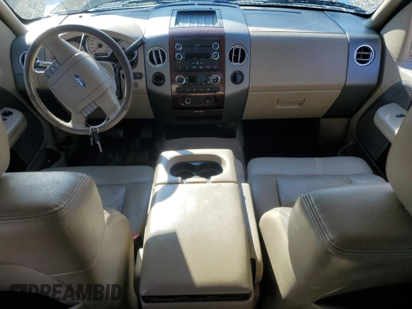 2008 Ford F-150 XLT with VIN 1FTPW12V68FC28864, listed as a Copart auction lot 50833495 with 154,615 mi miles and Salvage title. Bid and sale history available at DreamBid. Image 8.