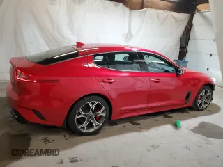 2019 Kia Stinger GT with VIN KNAE35LC5K6047361, listed as a Copart auction lot 48106325 with 130,584 mi miles and Salvage Title. Bid and sale history available at DreamBid. Image 3.