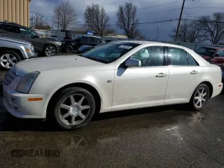 2005 Cadillac STS with VIN 1G6DC67A650161277, listed as a Copart auction lot 47554095 with 107,015 mi miles and Salvage Title. Bid and sale history available at carsss.com. Image 1.