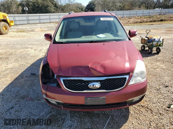 2014 Kia Sedona EX with VIN KNDMH4C75E6588878, listed as a Copart auction lot 45893185 with 109,464 mi miles and Salvage Title. Bid and sale history available at carsss.com. Image 5.
