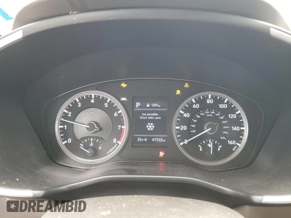 2020 Hyundai Santa Fe SE with VIN 5NMS23AD7LH216034, listed as a Copart auction lot 46503965 with 47,332 mi miles and Salvage Title. Bid and sale history available at carsss.com. Image 9.