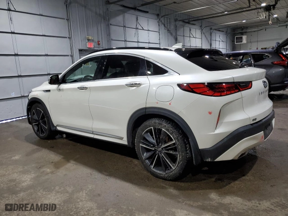 2022 Infiniti QX55 SENSORY with VIN 3PCAJ5L34NF101426, listed as a Copart auction lot 45771565 with 76,293 mi miles and Salvage Title. Bid and sale history available at carsss.com. Image 2.