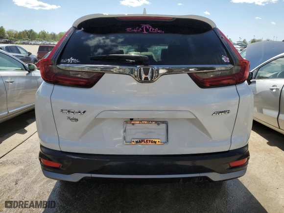 2021 Honda CR-V EX-L with VIN 7FARW2H81ME007398, listed as a Copart auction lot 49720184 with 37,315 mi miles and Salvage Title. Bid and sale history available at carsss.com. Image 6.