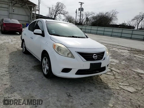 2014 Nissan Versa SV with VIN 3N1CN7AP0EL826895, listed as a Copart auction lot 45021425 with 107,729 mi miles and Salvage Title. Bid and sale history available at DreamBid. Image 10.