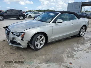 2014 Audi A5 Premium Plus with VIN WAUJFAFH5EN005966, listed as a Copart auction lot 60941405 with 58,262 mi miles and Salvage title. Bid and sale history available at DreamBid. Image 1.