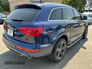 2012 Audi Q7 S line with VIN WA1DGAFE6CD008357, listed as a Copart auction lot 60036955 with 98,599 mi miles and Clean title. Bid and sale history available at DreamBid. Image 4.