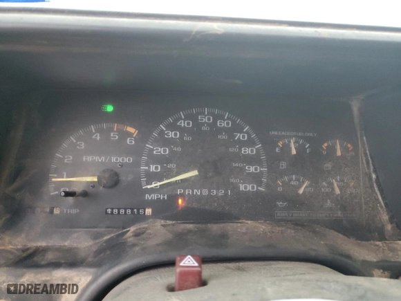 1996 GMC Suburban with VIN 1GDEC16R1TJ741423, listed as a Copart auction lot 83225074 with 488,815 mi miles and Salvage Title. Bid and sale history available at carsss.com. Image 9.