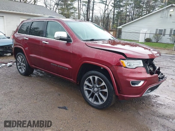 2017 Jeep Grand Cherokee Overland with VIN 1C4RJFCG5HC854024, listed as a IAAI auction lot 42006307 with 118,640 mi miles. Bid and sale history available at carsss.com. Image 1.