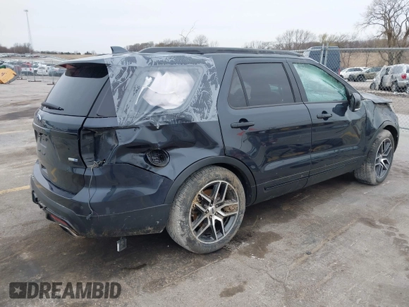 2017 Ford Explorer Sport with VIN 1FM5K8GT2HGA46765, listed as a IAAI auction lot 41958437 with 116,531 mi miles and . Bid and sale history available at carsss.com. Image 4.