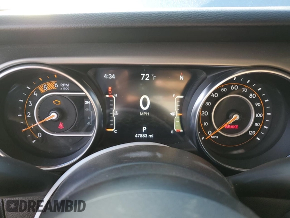 2021 Jeep Gladiator Sport S z VIN 1C6JJTAM1ML508266, wystawiony jako Copart lot #45349555 z przebiegiem 47 883 mil mil oraz Szkoda całkowita • Salvage title. Historia ofert i sprzedaży dostępna na DreamBid. Obrazek 9.