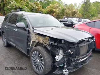 2023 Hyundai Palisade Calligraphy z VIN KM8R7DGE6PU536011, wystawiony jako IAAI lot #42001908 z przebiegiem 77 050 mil mil oraz . Historia ofert i sprzedaży dostępna na DreamBid. Obrazek 1.