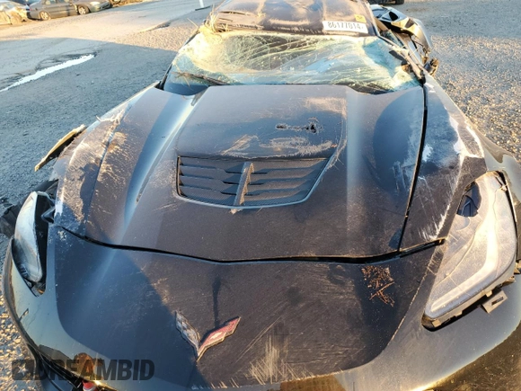 2015 Chevrolet Corvette Z06 1LZ z VIN 1G1YP2D63F5604803, wystawiony jako Copart lot #86177014 z przebiegiem Nie podano mil oraz Szkoda całkowita • Salvage title. Historia ofert i sprzedaży dostępna na DreamBid. Obrazek 12.