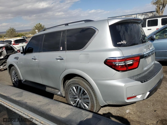 2021 Nissan Armada SL with VIN JN8AY2BB4M9794725, listed as a Copart auction lot 78262554 with 85,399 mi miles and Salvage Title. Bid and sale history available at carsss.com. Image 2.